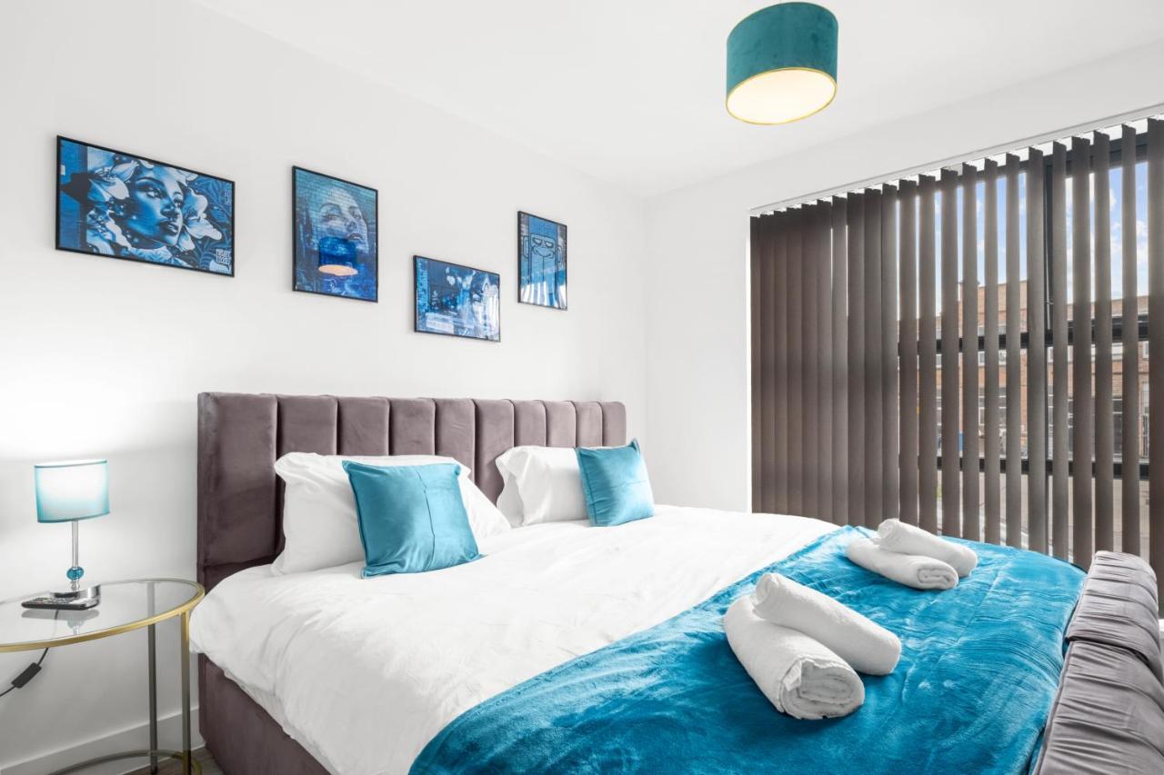 Ebra Stays - Choice Of 2 Or 3 Individual Beds - Luxury New Build Apartment ✪ City Centre, Digbeth ✓ Smart Tv'S & Large Corner Sofa - Birmingham Luaran gambar