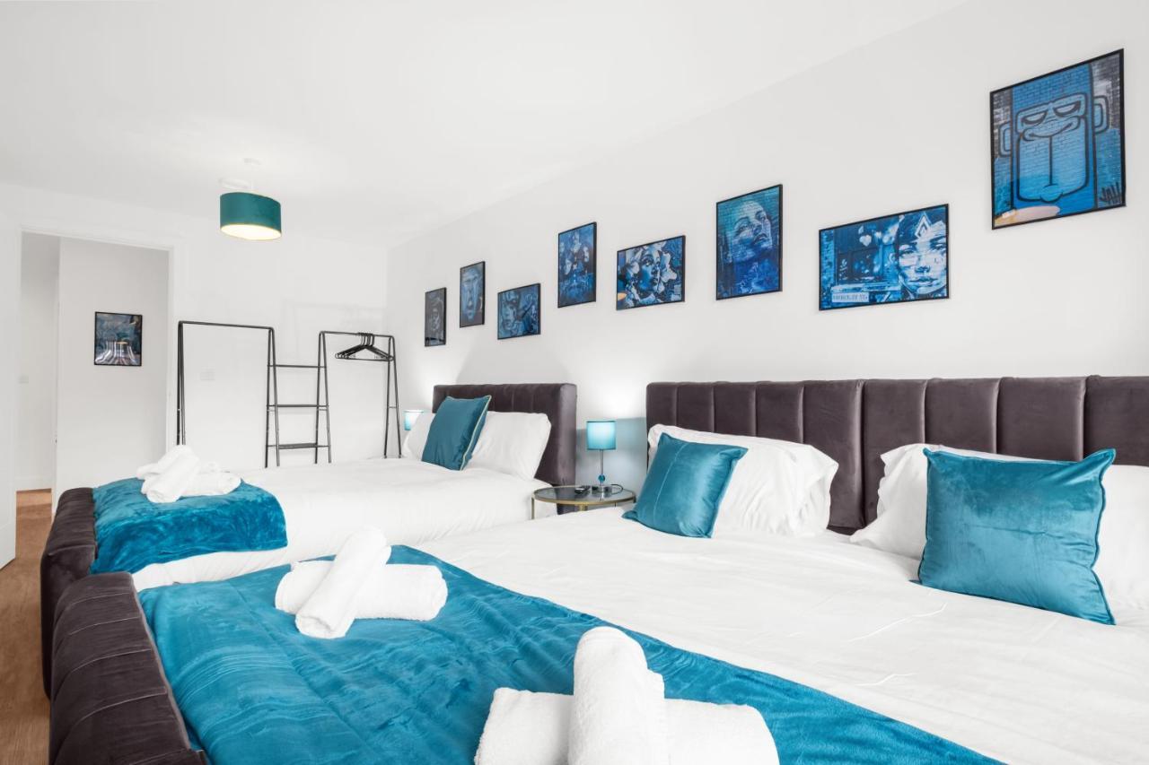 Ebra Stays - Choice Of 2 Or 3 Individual Beds - Luxury New Build Apartment ✪ City Centre, Digbeth ✓ Smart Tv'S & Large Corner Sofa - Birmingham Luaran gambar